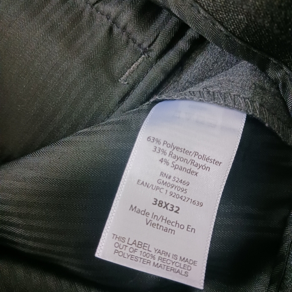 George • Men's Gray Flat Front Dress Suit Pants - Picture 10 of 16